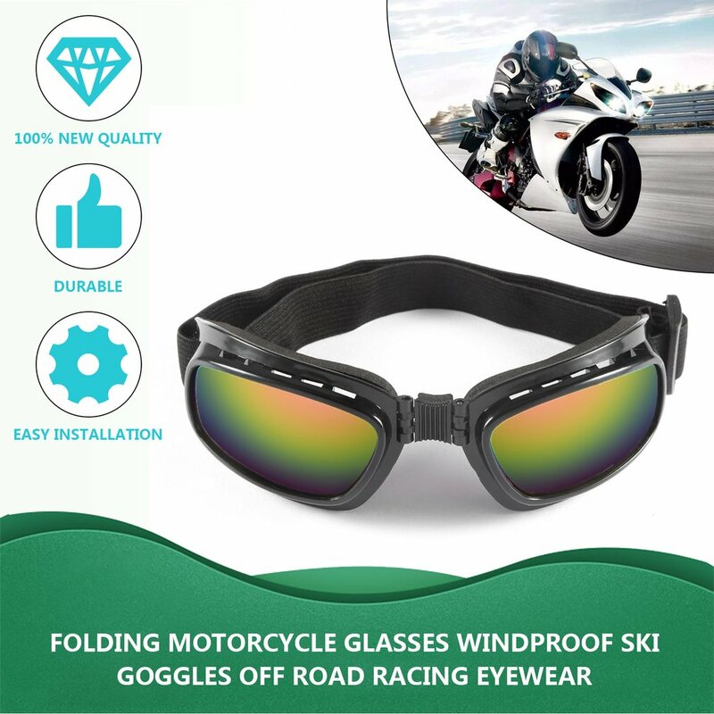 Hot 3 Kleuren Multifunctionele Motorbril Anti Glare Motorcross Zonnebril Sport Skibril Winddichte Stofdichte Bril
