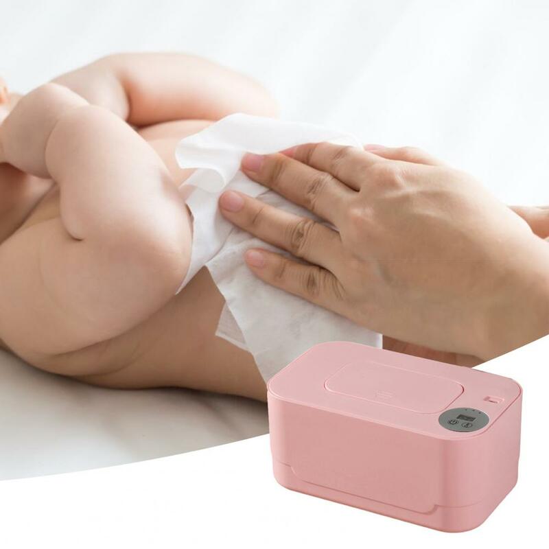Vochtige Doekjes Verwarmer Usb-Aangedreven Babydoekjes Warmer Met Instelbare Temperatuur Capaciteit Natte Tissue Dispenser Draagbaar Voor Onderweg