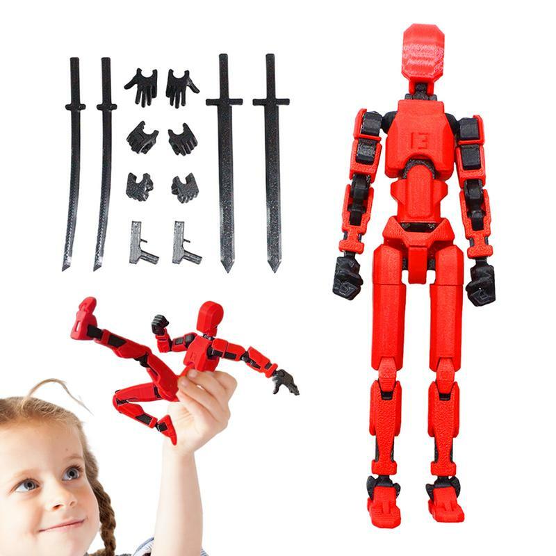3D Printed Mannequin Dummy Multi-Jointed Movable Shapeshift Robot Multi-function Robot Full Body Movable Home Table Ornaments