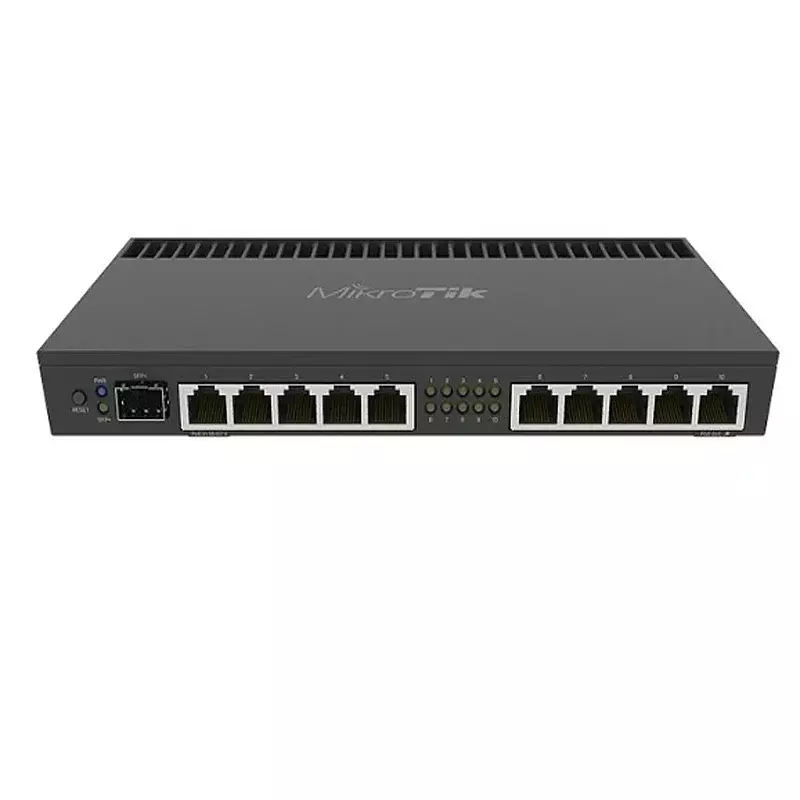 Router Port 10xGigabit, Router dengan CPU Quad-Core 1.4Ghz, RAM 1GB, sangkar SFP + 10Gbps dengan rak telinga