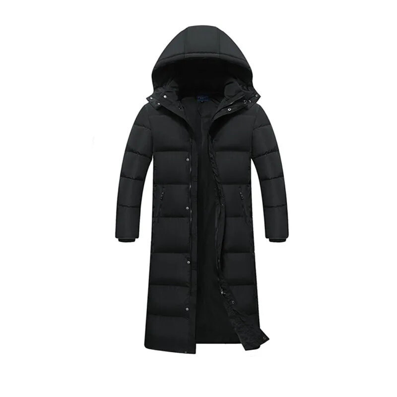 Couple's Down Jacket Men Winter Coat Male Extra Thick Oversized Super Long White Duck Coats Female Clothing Hooded Clothes