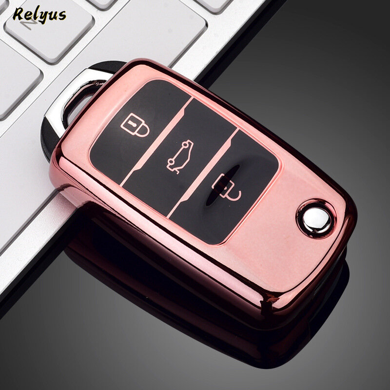 حافظة مفاتيح السيارة عن بعد من مادة البولي يوريثان لهواتف Changan CS75 Eado CS35 Raeton V3 V5 V7 CS15 واقي ملحقات السيارة بدون مفتاح