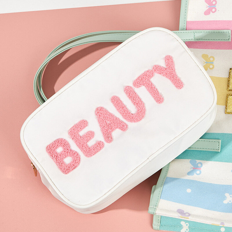 Beauty Letter Bag Maquiagem Organizador Bolsa De Armazenamento Zipper Bag Tamanho Médio
