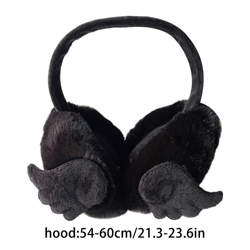 Fashionable Devil Plush Ear Muffs for Halloween Party Keep Warm Outdoor Dropship