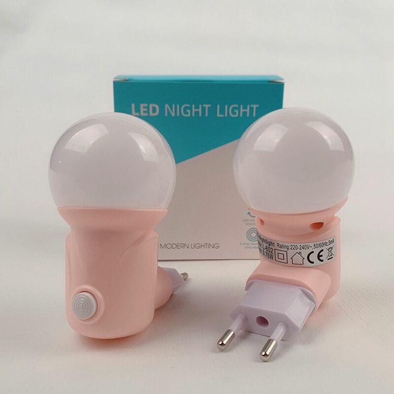 플러그인 LED 독서 수면 거실 아기 수유 야간 조명, 침대 옆 램프, 침실 조명