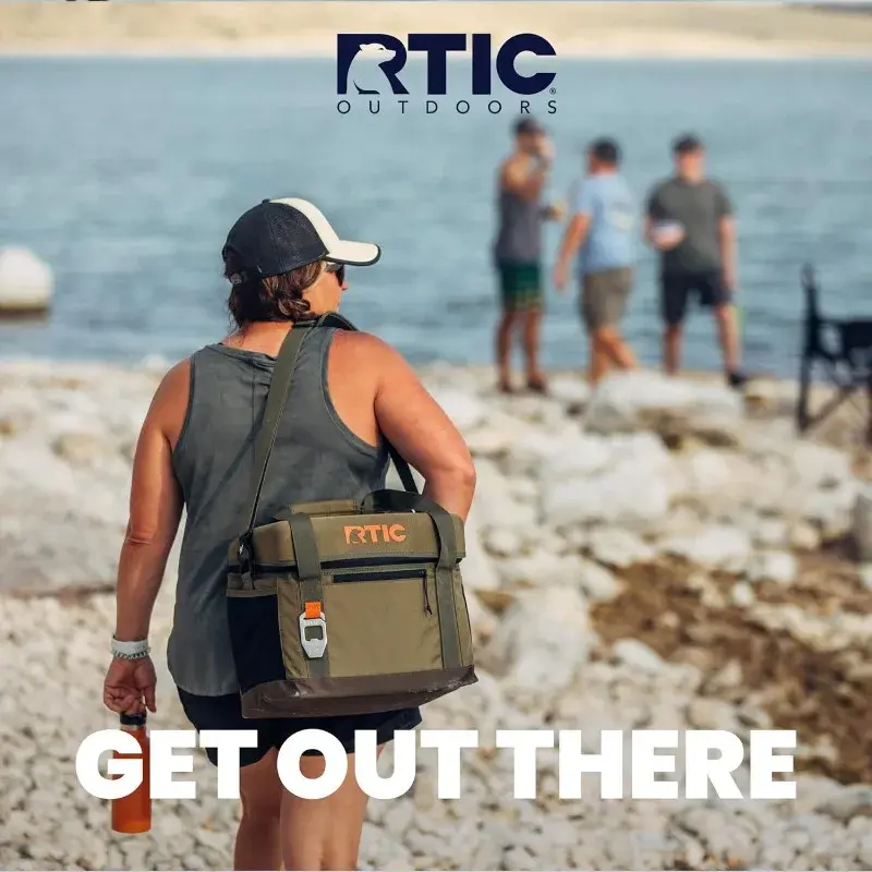 RTIC 28 dapat pendingin sehari-hari, bersisi lembut pendingin terisolasi portabel untuk makan siang, pantai, minuman, minuman, perjalanan, berkemah, piknik