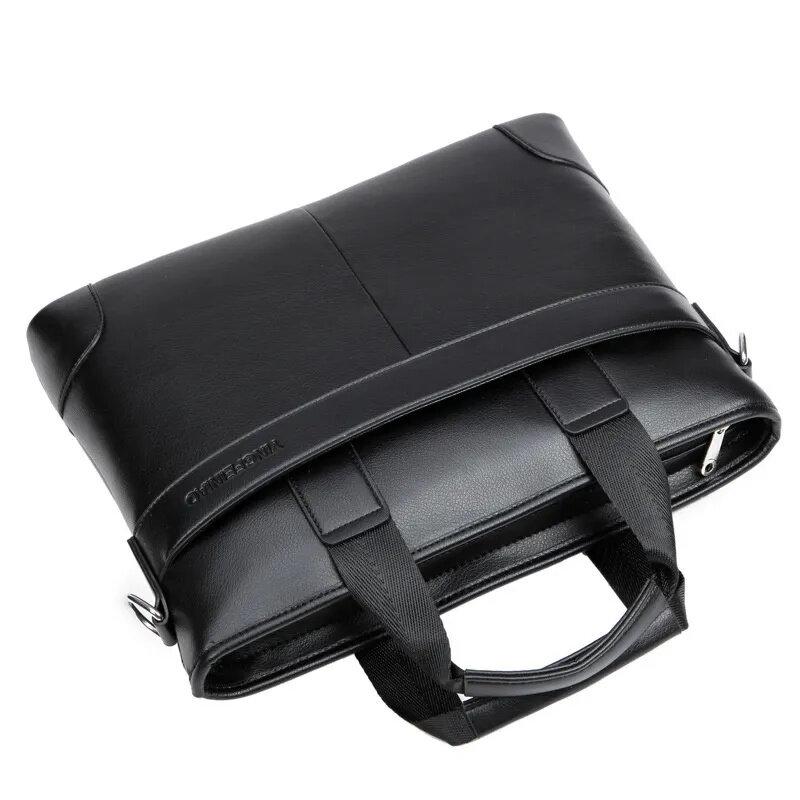 New Business Herren Aktentasche Luxus Pu Leder Handtasche für Dokumente große Kapazität männliche Schulter Messenger Büro Laptop tasche