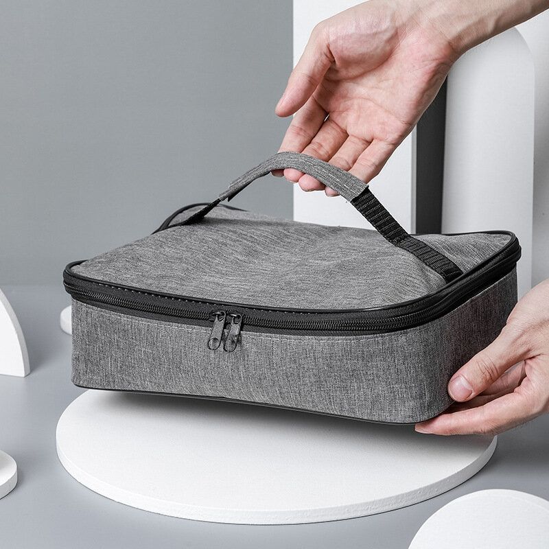 Borsa termica quadrata per il pranzo per le donne borsa termica Bento Box borse portavivande portatile da viaggio Picnic consegna pasto contenitore