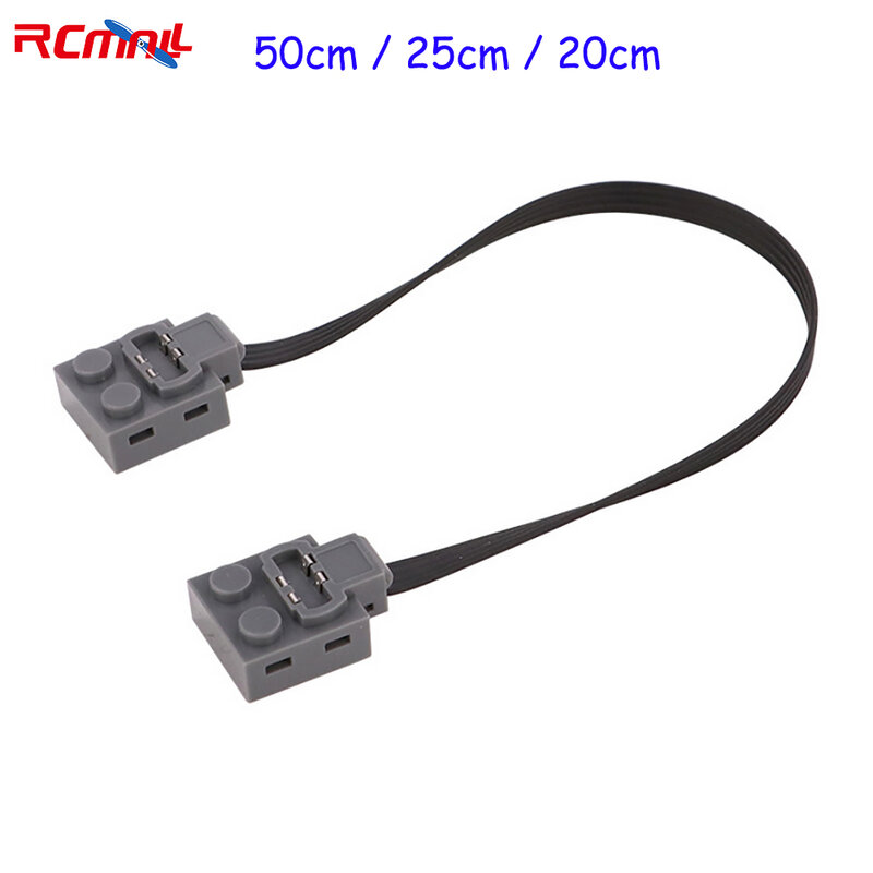 RCmall 50cm 25cm 20cm Extension Cable Extension Wire Building Blocks Compatible with Legoeds Bricks 8886