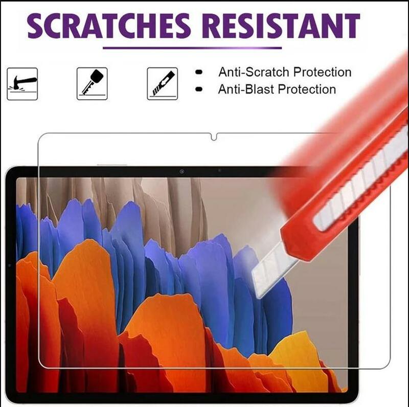 2 sztuk folia ochronna do Samsung Galaxy Tab S7 Plus S7 + 12.4 "SM-T970 T975 folia ochronna Anti Scratch wyczyść szkło hartowane