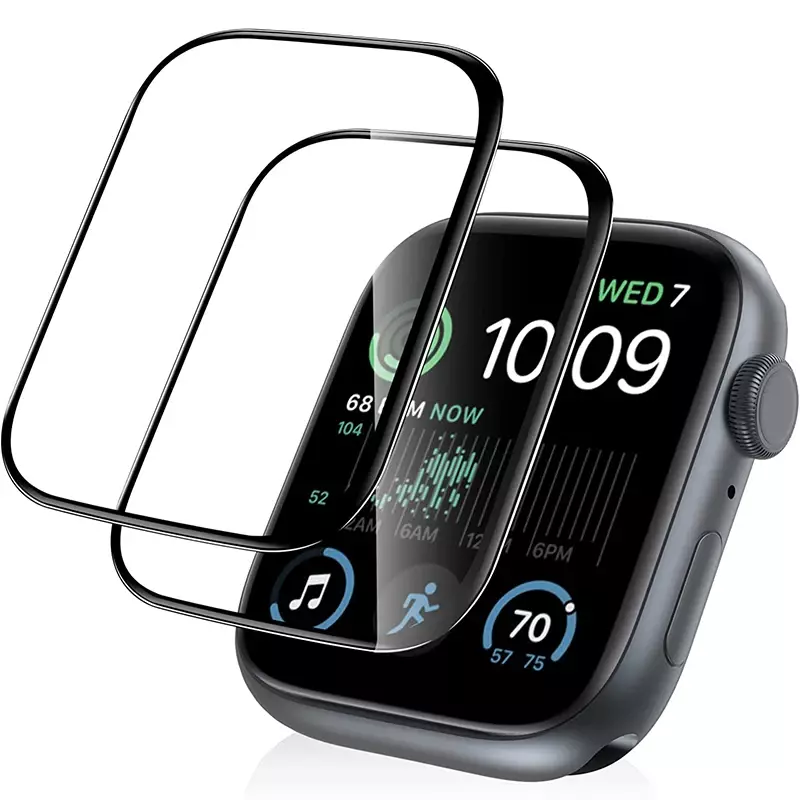Volledig Gebogen Schermbeschermer Voor Apple Watch Ultra 2 49Mm Niet Glas Beschermend Voor Iwatch Serie 9 8 7 6 5 4 Se2 40Mm 41Mm 45Mm