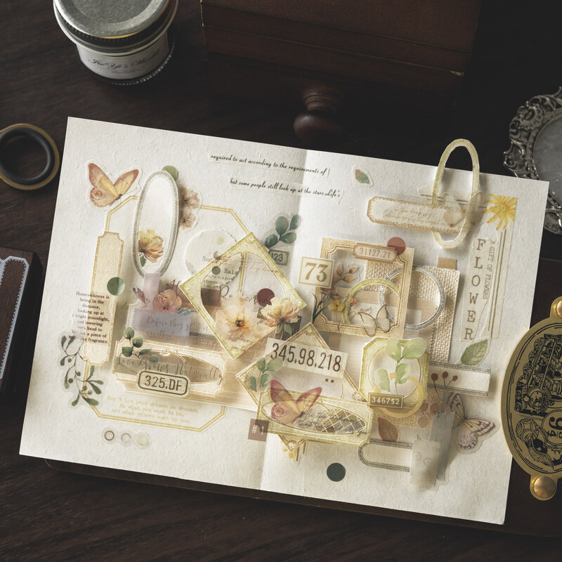 Yoofun-sello de madera Vintage para álbum de recortes, tarjeta de decoración artística, fabricación de manualidades, papelería Retro