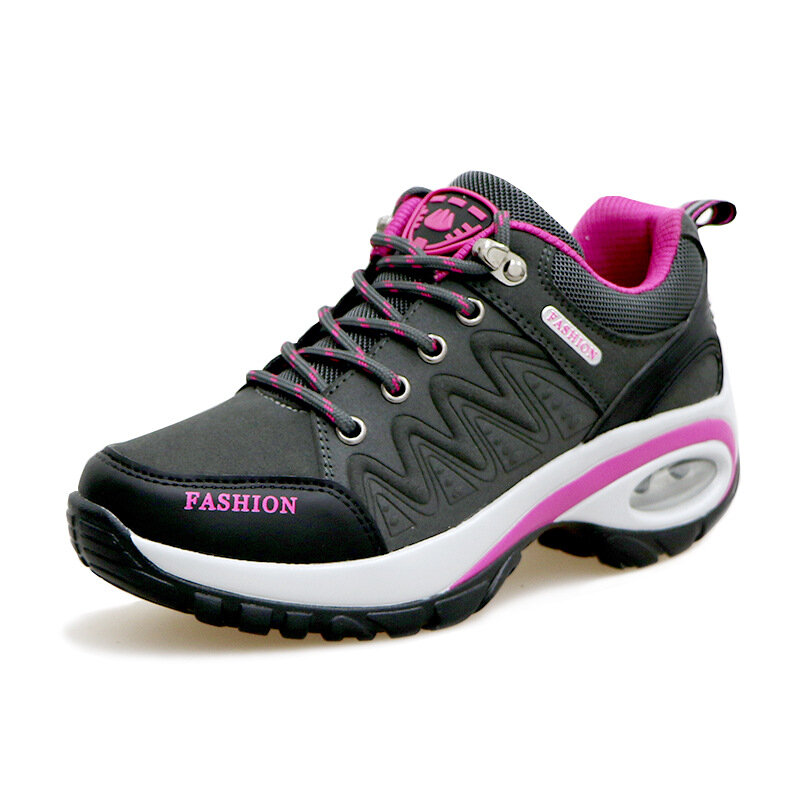Zapatillas deportivas con plataforma para mujer, zapatos informales antideslizantes para senderismo al aire libre, zapatillas bajas para correr