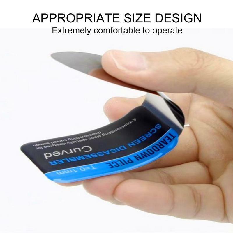 Steel Metal Mobile Phone Repairing Tool Ultra Thin Flexible Mobile Phone Curved LCD Screen Disassemble Opening Pry Card Tool