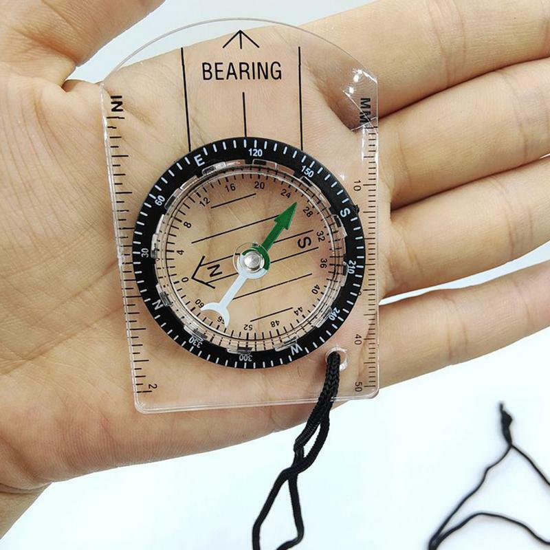 Kompas nawigacja z gadżetami na świeżym powietrzu kompas kemping na orientację mapa z plecakiem do czytania kompasu dla dzieci zwiadowców
