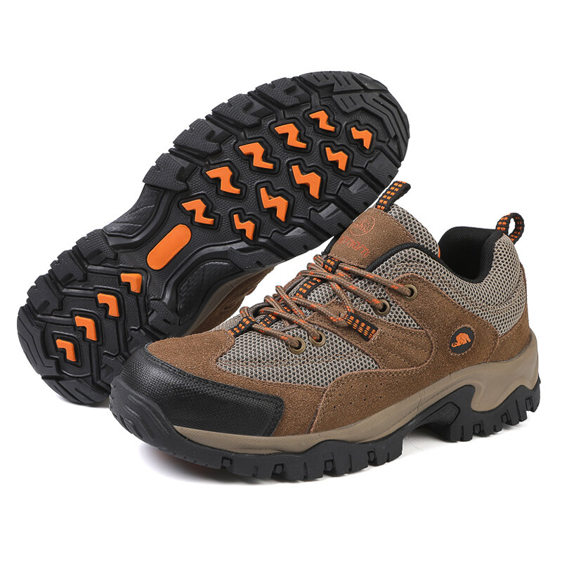 HIKEUP-zapatos de senderismo para hombre, zapatillas transpirables para correr, de diseñador de lujo, informales