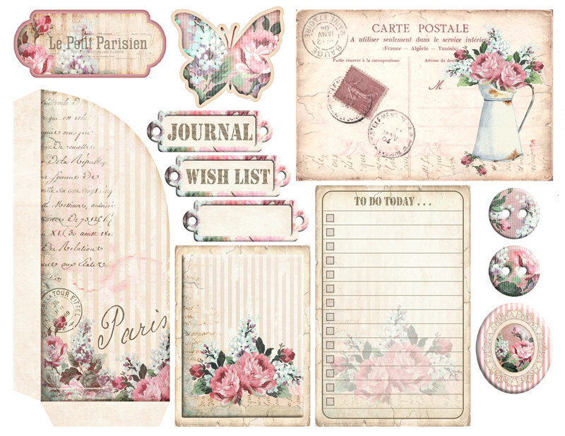 Autocollant de jardin Vintage artisanal, étiquette Scrapbooking décorative pour Album Journal poubelle, DIY bricolage, 9 pièces/paquet