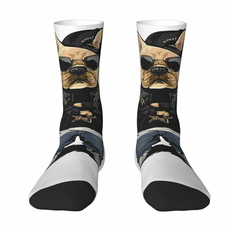 Nicht Marke, Muster süße Haustiere Bulldogge gemütliche Unisex-Socken laufen interessante vier Jahreszeiten Socken