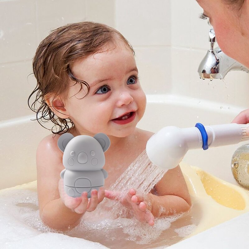 Zabawki do kąpieli dla niemowląt zwierzę słodkie kreskówka maluch zabawki wodne pływacka łazienka silikonowa wanna zraszacz dla niemowląt zabawka w kształcie zwierzątka małych dzieci chłopców