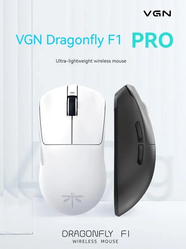 VGN-ratón inalámbrico Dragonfly F1 2,4G, accesorio recargable tipo C, modo Dual, Fps, ligero, para Pc y videojuegos, 3395G