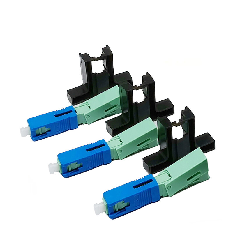 100/200pcs High Quality 53MM SC APC/SC UPC Single-Mode Optical Connector FTTH Tool Cold Connector   Fiber Optic Fast Conector