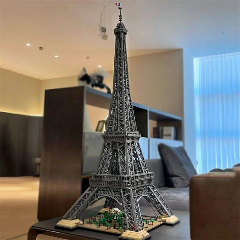 Tour effel-grandes blocos de construção da Torre Eiffel para adultos, MOC-10307, 1.5m, 1000 + Pcs, Paris, mundialmente famosos, arquitetura, brinquedos de tijolos, presente