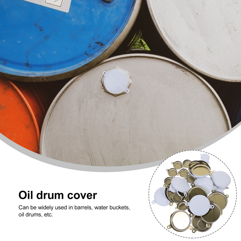Tapón de tambor de aceite, tapas de barril de hierro, tapas de sellado de barril de galón, cubierta impermeable, hoja de hierro sellada, cubierta de tambor de aceite