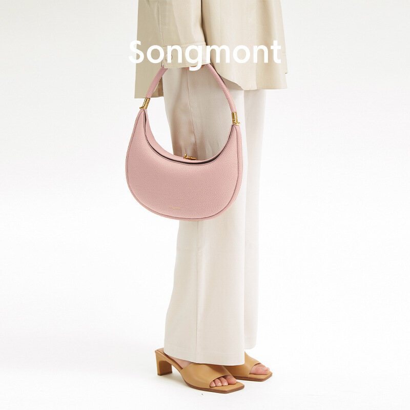 Songmont กระเป๋าสะพายข้างสำหรับผู้หญิง, กระเป๋าคาดอกกระเป๋าสายไหล่เดียวพระจันทร์เสี้ยวกระเป๋าใต้วงแขนขนาดเล็กขนาดกลาง