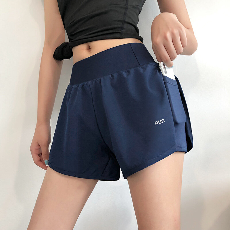 Pantaloncini da Yoga per donna pantaloncini da Fitness estivi Biker Workout Running pantaloncini sportivi abbigliamento sportivo ad asciugatura rapida con tasca traspirante