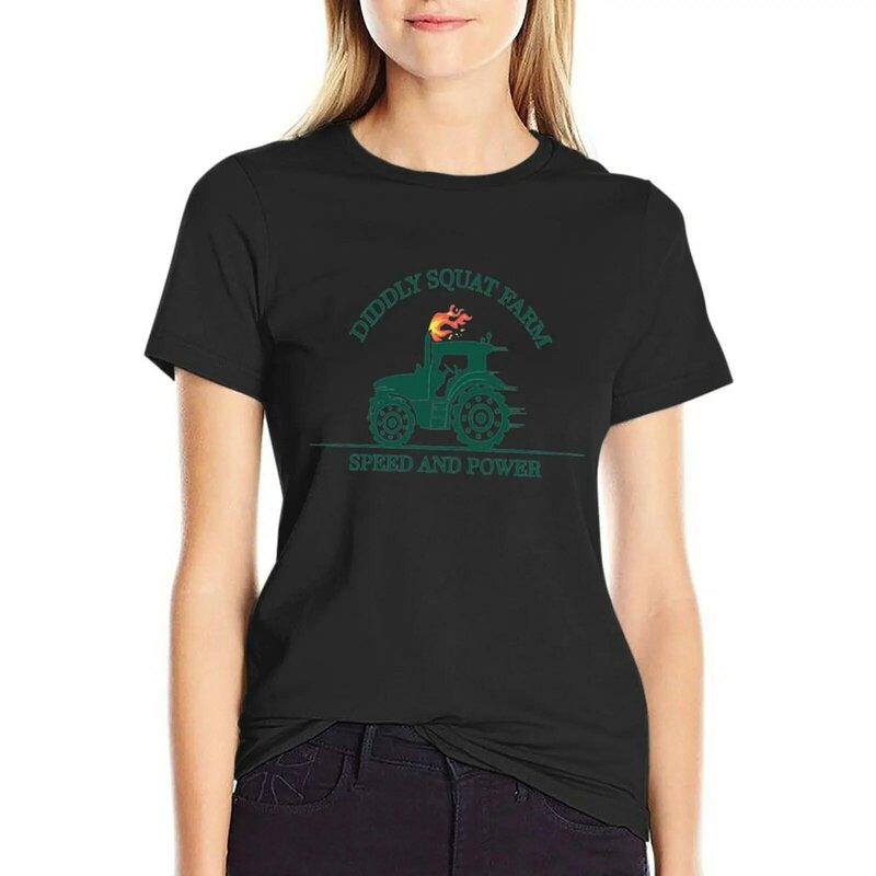 Dikdly hadiah hijau pertanian jongkok untuk penggemar kaus musim panas pakaian grafis kaus untuk wanita