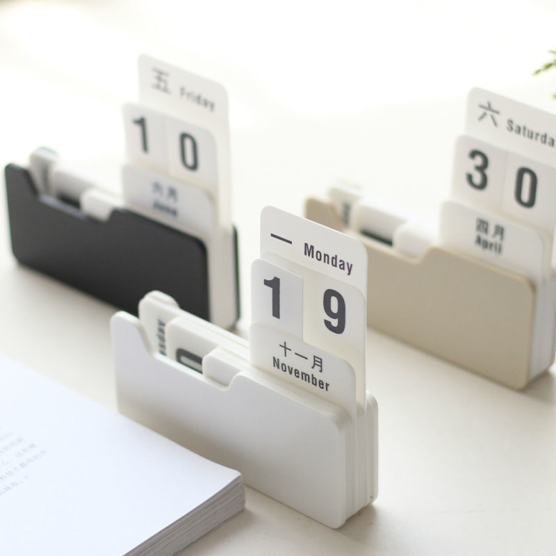 Calendar Mini Small Creative Stationery Cute Desktop Office Day Plan Exam Reminder Board