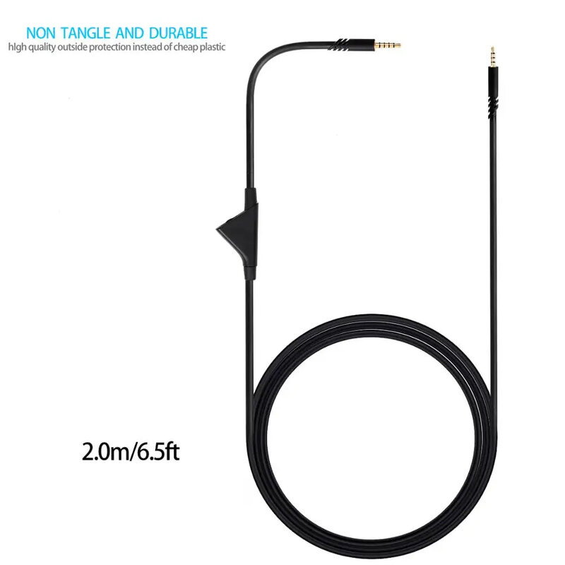 Cable de repuesto para auriculares con Control de volumen silencioso, Cable de extensión para Astro A40/A40TR