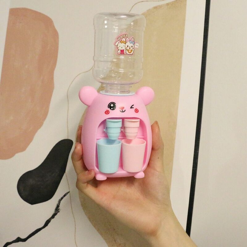 Toy Juice Milk Cold/Warm Water Cartoon Drinking Fountain Beverage Machine Toy Water Dispenser Toy For Children