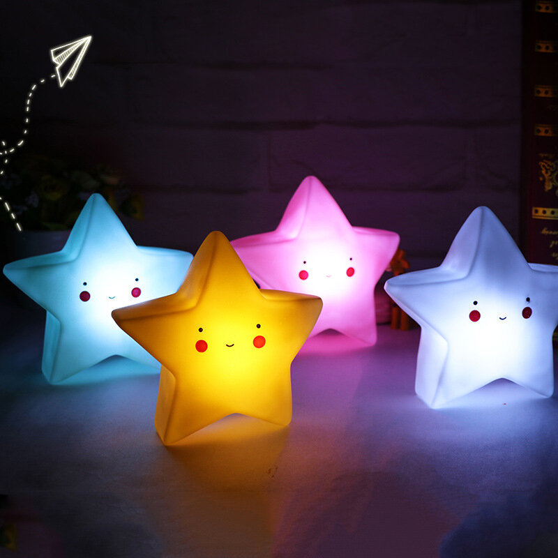 Creative LED Unicorn Night Light ที่มีสีสันแบตเตอรี่การ์ตูนซิลิโคนห้องนอนโคมไฟข้างเตียงสำหรับของขวัญเด็ก