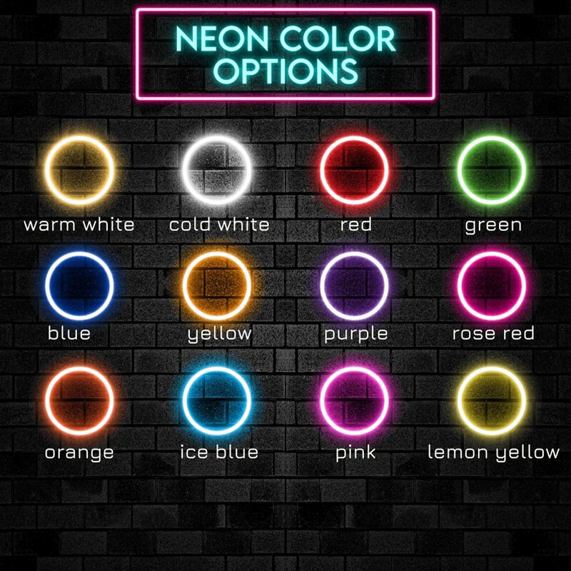 Custom Neon Sign Light Logo Neon Name Large LED Neon Sign Custom Wedding Neon Personalized Neon Sign Light For Home Decor