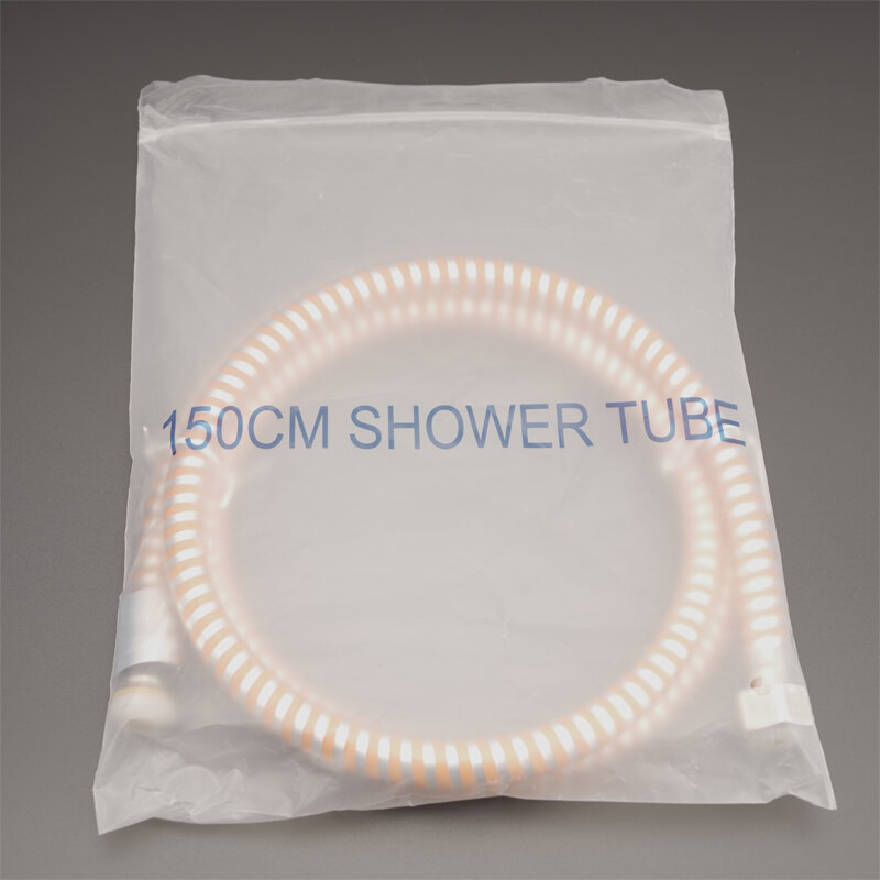 1.5m Brass Nut WholesaleOrange Stainless Steel Stripes Good Quality 2.5 Inch Flexible Pvc Shower Bathroom Tube Hose Pipe
