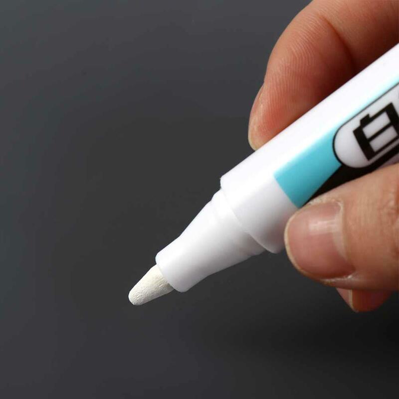 油絵用の白い防水ペン,滑らかな筆記体,汚れた手,ボリュームのない,0.7mm, 1.0mm, 2.5mm