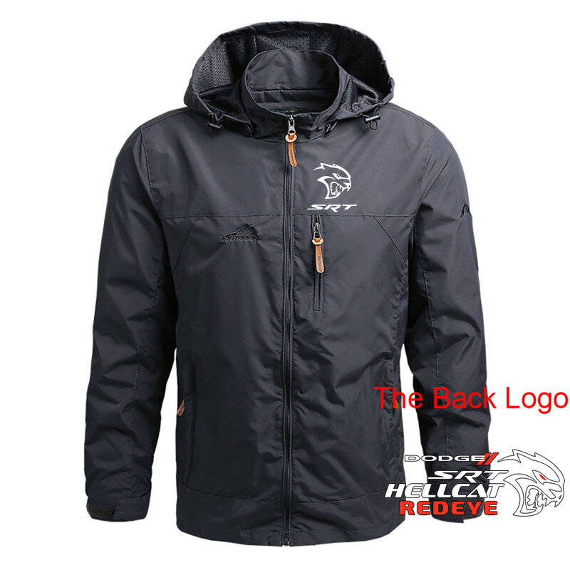 SRT Hellcat-Manteau décontracté à capuche pour hommes, manteau imperméable, coupe-vent quatre couleurs, mode printemps et automne, nouveau, 2023