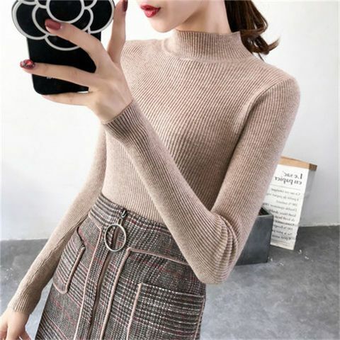 2023 Herbst Winter Frauen Pullover Pullover gestrickt koreanische Elastizität lässig Pullover Mode schlanke Roll kragen pullover warme weibliche Pullover