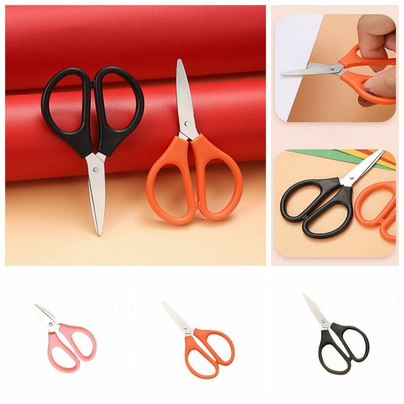 Mini tesoura de aço inoxidável, ferramentas artesanais, multifuncional Handcraft Scissor, Minimalista Candy Color, 10Pcs
