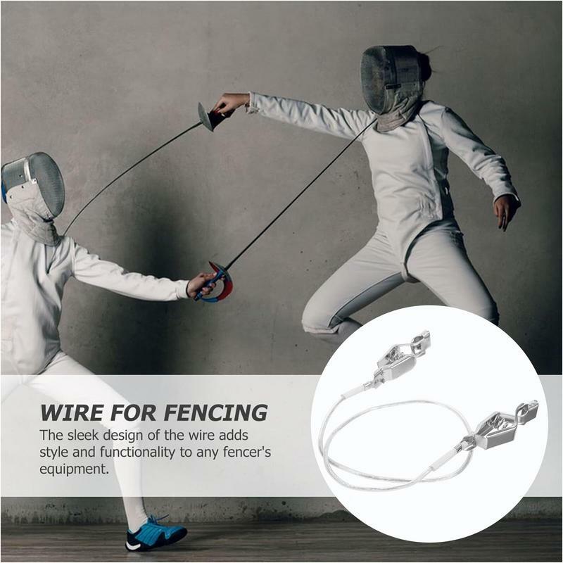 Fencing Foil Clips Multi-function Fencing Clip Cord Multi-function Fencing Clip Cord Sturdy & Conductive Foil Cord Wire Clip