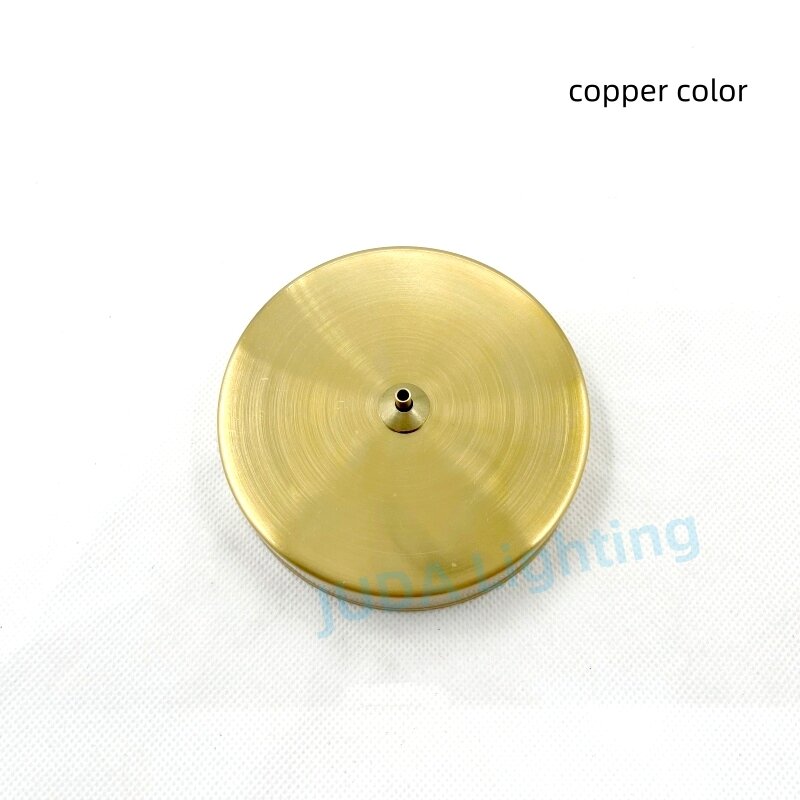 Round Lamp Base Iron Ceiling Plate Metal Ceiling Canopy Hardware for Chandelier LED Ceiling Rose Base Steel Wire E27 Lamp Base