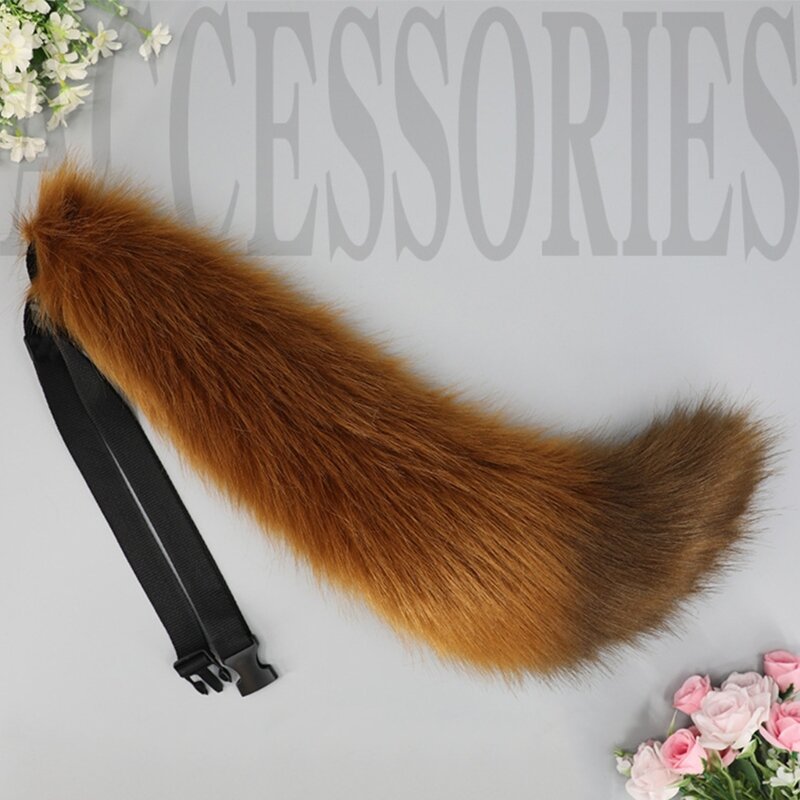 M2EA One Size Artificial Animal Tails Faux Fur  Costume Tail Children Adult Halloween Christmas Party Cosplay Costume Tail