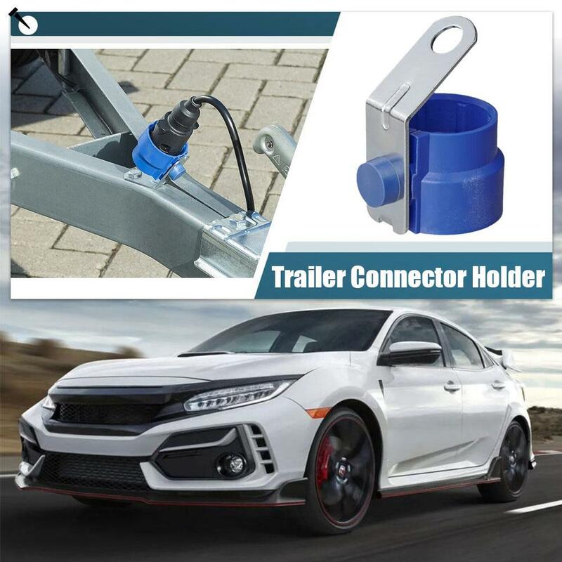 Universal Parking Cover Trailer Plug Holder For 7 And 13 Pin Plugs Accessory Bracket Secure Connector Bracket Protection Drawbar