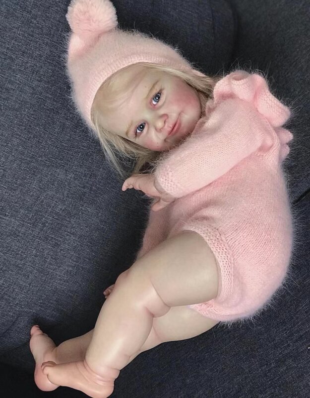 FBBD-Personalizado Reborn Baby Doll com Cabelo Enraizado à Mão, Boneca Já Acabada, Presente de Natal, Suprimentos Limitados, 26in