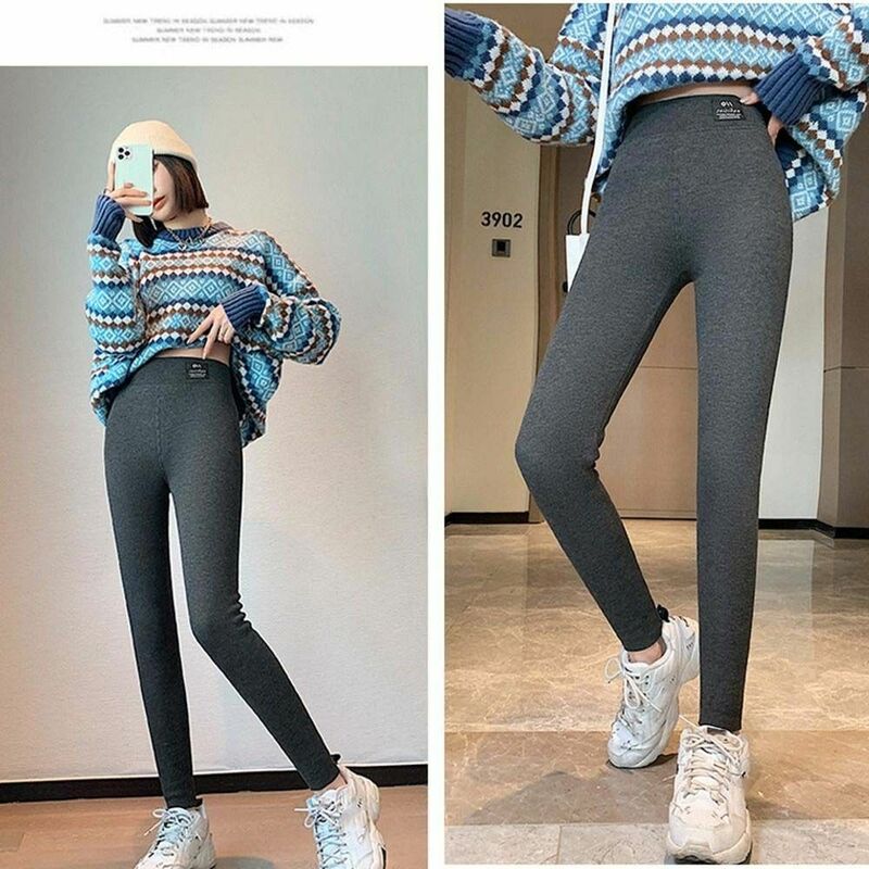 Slim Ankle-Length Thicken Winter Warm Woolen Cashmere Fleece Hip Lifting Pants Fitness Leggings Women Leggings Lambwool Pants
