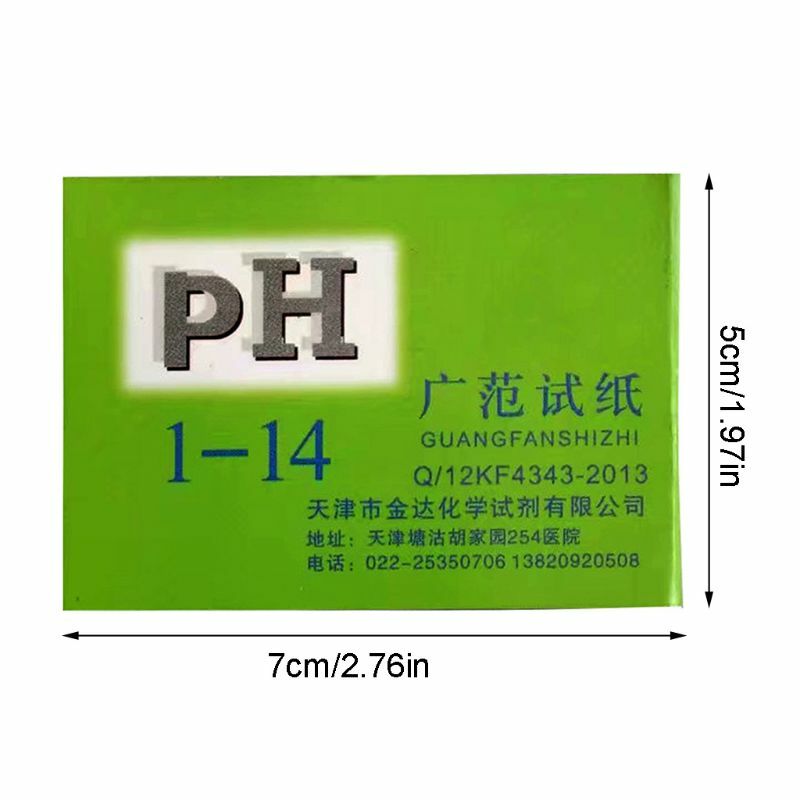 72 Pieces Water Test Strips Aquarium Fish for Tank Testing Strips for pH Test Measuring 1-14 for Freshwater