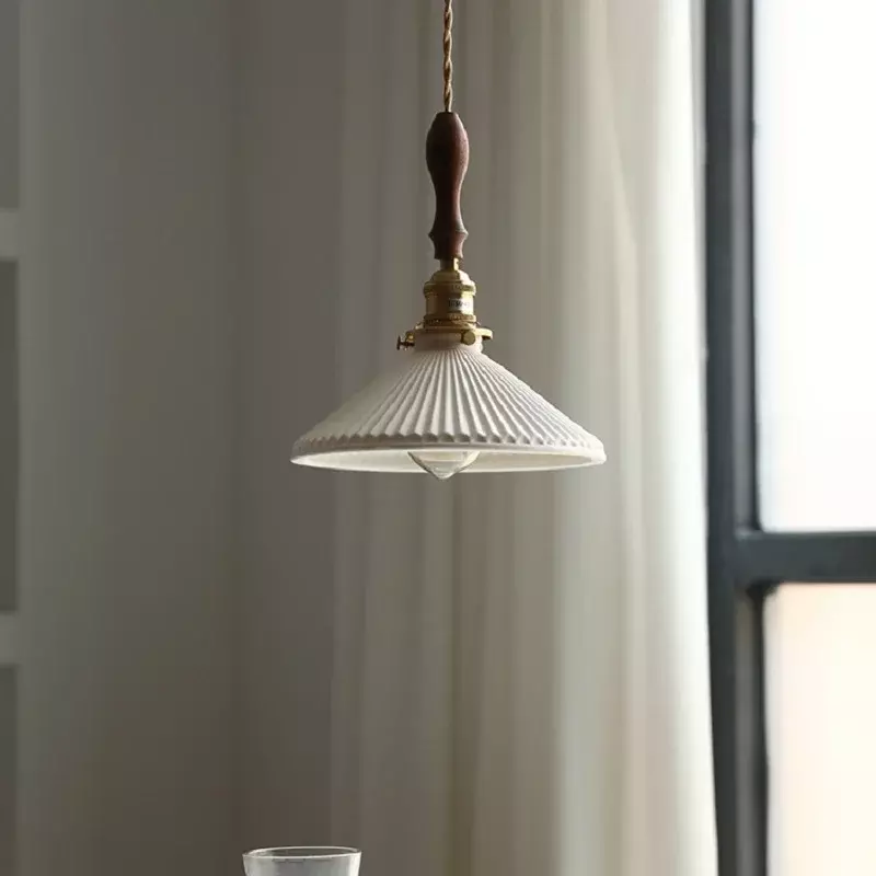 Retro Folding Wall Lamp Silent Style Design Sense Black Walnut Retractable household Bedroom Bedside living Wall Lamp Simple