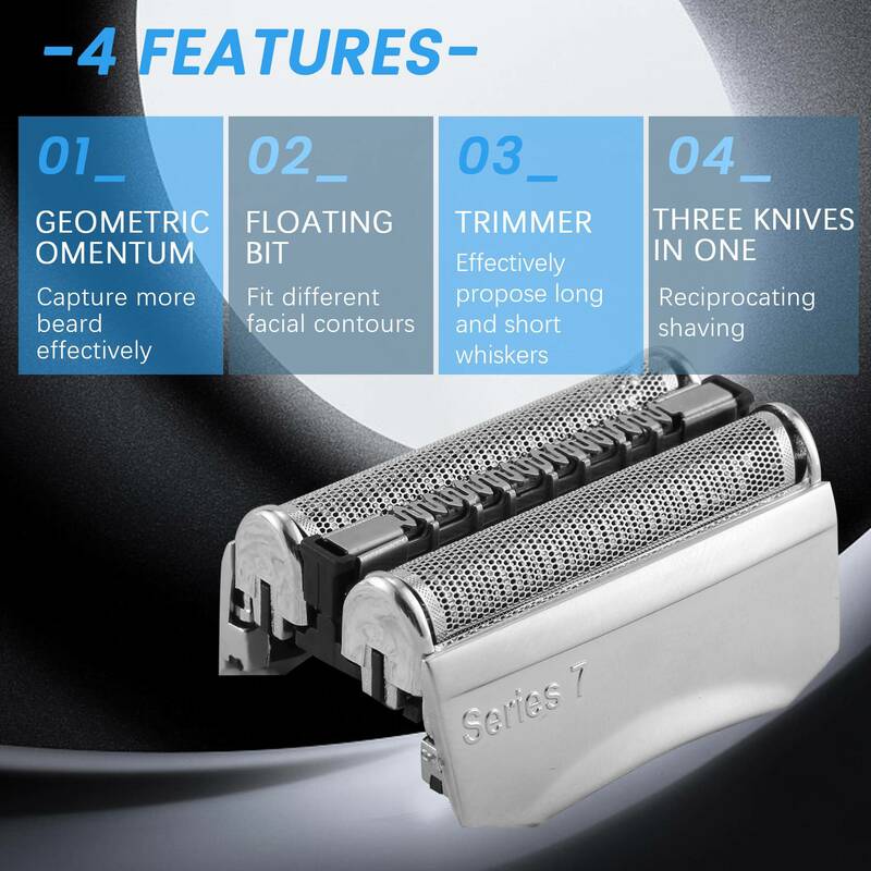 70S Foil & Cutter Shaver Replacement Part for Braun Series 7 70S Shaver Foil Cartridge Cassette Head