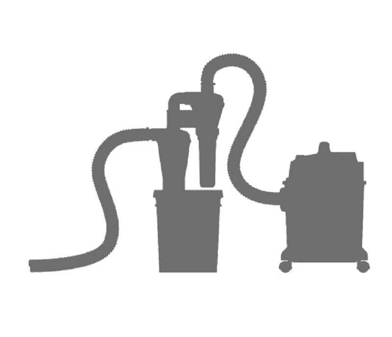 Циклонный пылеуловитель с двойной фильтрацией, 50 мм/2 дюйма, самодельный турбонаддувной деревообрабатывающий фильтр, промышленный сепаратор, коллектор, канистра